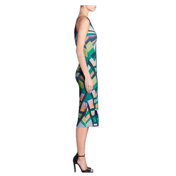 Mara Hoffman Prism V-Back Dress in Teal Multi - Picture 4 of 6